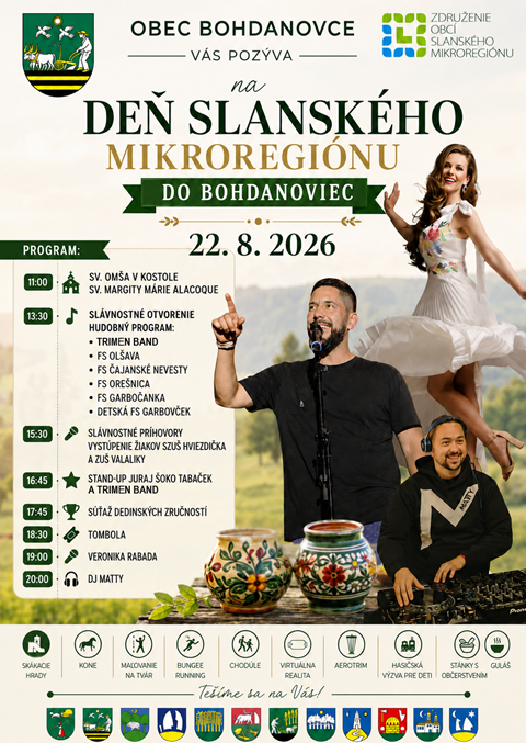 POZVÁNKA na DEŇ SLANSKÉHO MIKROREGIÓNU
